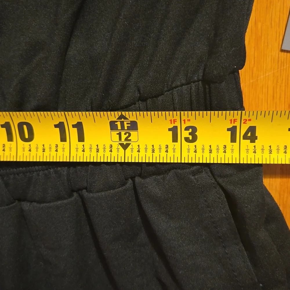 NWT Brand New Women's Vuori Black S/S 'Lux Crew Jumpsuit" Various Sizes - Picture 7 of 12